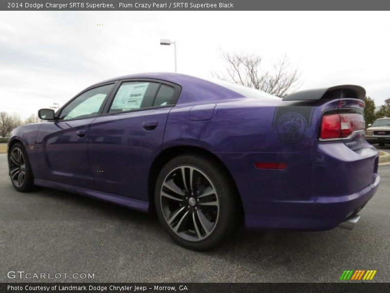 Plum Crazy Pearl / SRT8 Superbee Black 2014 Dodge Charger SRT8 Superbee
