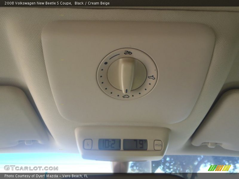 Black / Cream Beige 2008 Volkswagen New Beetle S Coupe