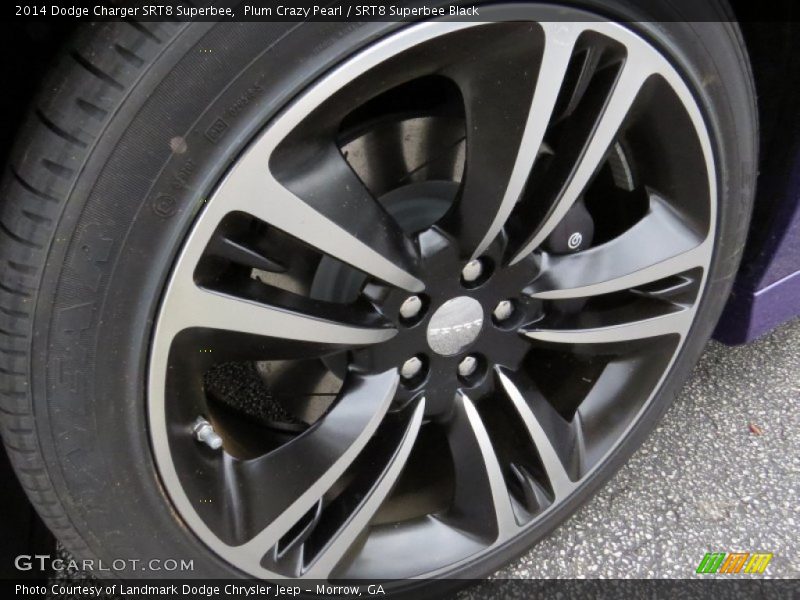 Plum Crazy Pearl / SRT8 Superbee Black 2014 Dodge Charger SRT8 Superbee