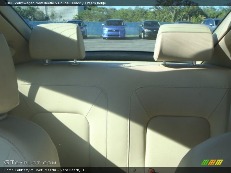 Black / Cream Beige 2008 Volkswagen New Beetle S Coupe