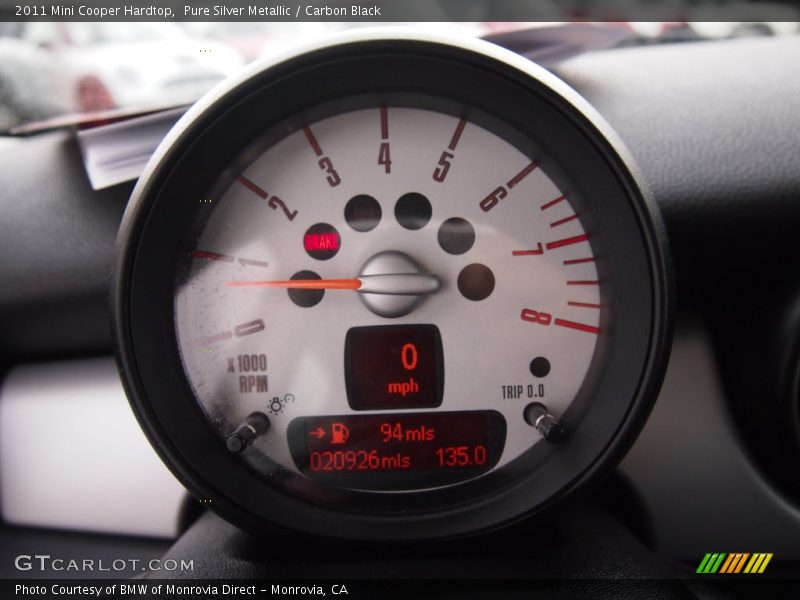 Pure Silver Metallic / Carbon Black 2011 Mini Cooper Hardtop