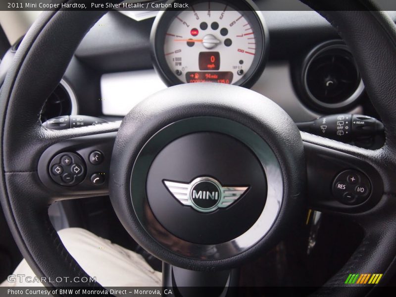 Pure Silver Metallic / Carbon Black 2011 Mini Cooper Hardtop