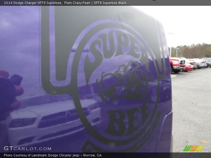 Plum Crazy Pearl / SRT8 Superbee Black 2014 Dodge Charger SRT8 Superbee