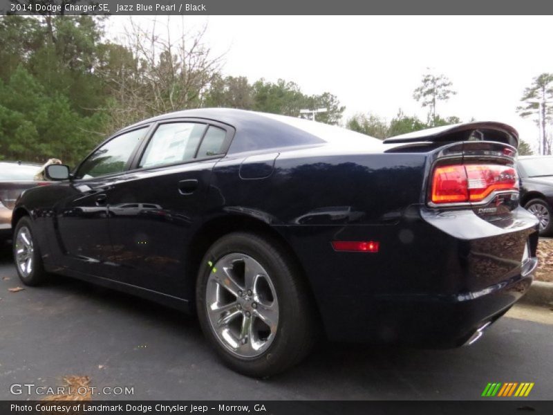 Jazz Blue Pearl / Black 2014 Dodge Charger SE