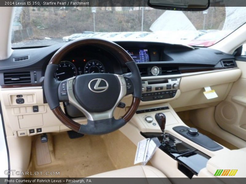 Starfire Pearl / Parchment 2014 Lexus ES 350