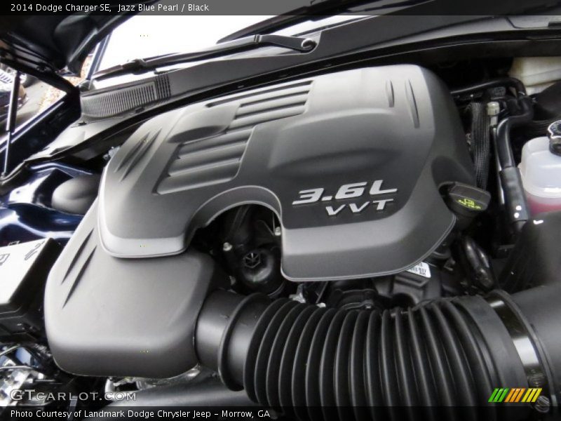 Jazz Blue Pearl / Black 2014 Dodge Charger SE