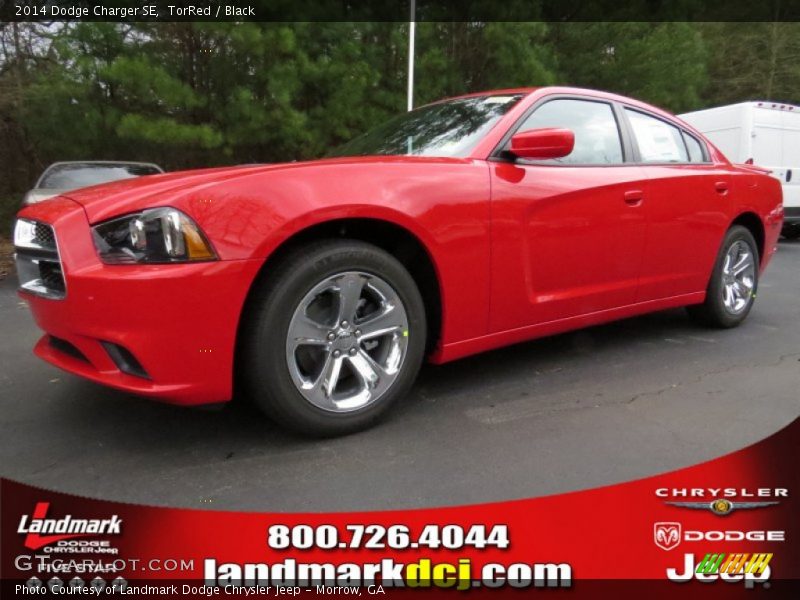 TorRed / Black 2014 Dodge Charger SE