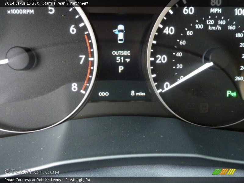 Starfire Pearl / Parchment 2014 Lexus ES 350