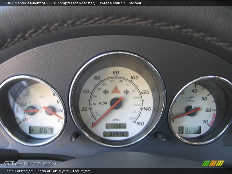 Pewter Metallic / Charcoal 2004 Mercedes-Benz SLK 230 Kompressor Roadster