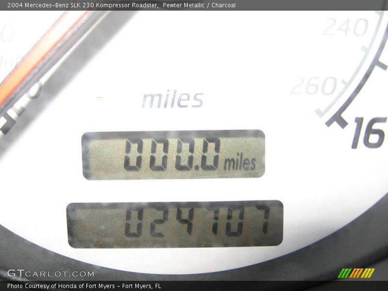 Pewter Metallic / Charcoal 2004 Mercedes-Benz SLK 230 Kompressor Roadster