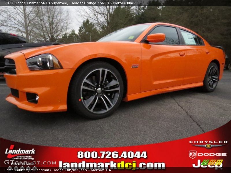 Header Orange / SRT8 Superbee Black 2014 Dodge Charger SRT8 Superbee