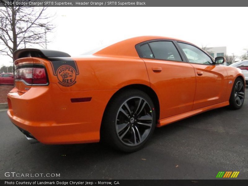Header Orange / SRT8 Superbee Black 2014 Dodge Charger SRT8 Superbee