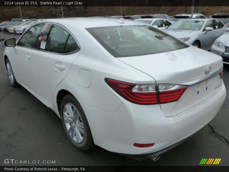 Starfire Pearl / Light Gray 2014 Lexus ES 350