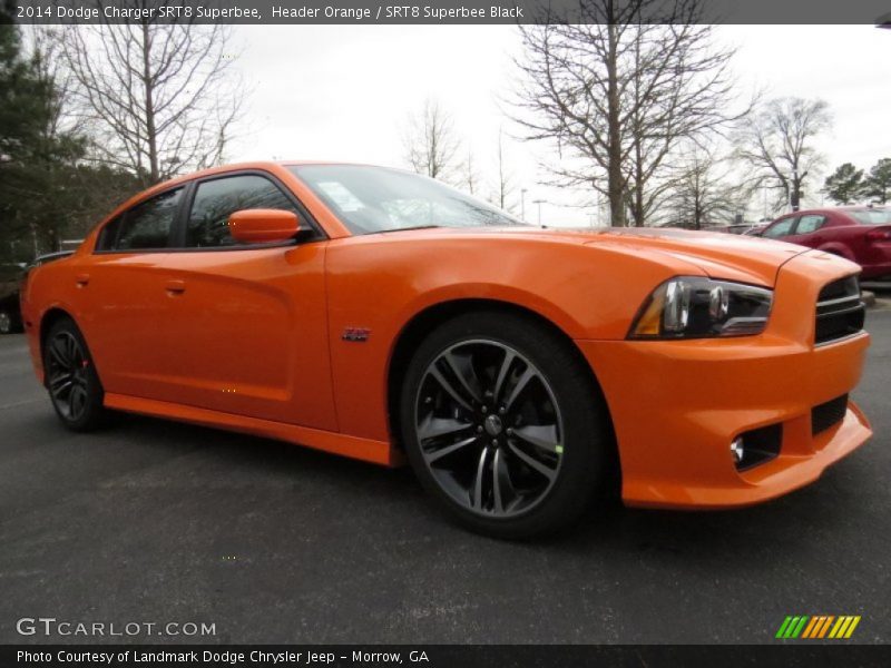 Front 3/4 View of 2014 Charger SRT8 Superbee