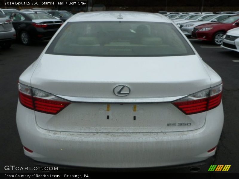 Starfire Pearl / Light Gray 2014 Lexus ES 350