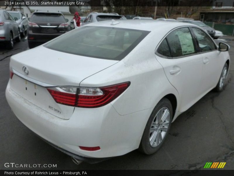 Starfire Pearl / Light Gray 2014 Lexus ES 350