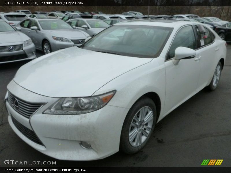Starfire Pearl / Light Gray 2014 Lexus ES 350
