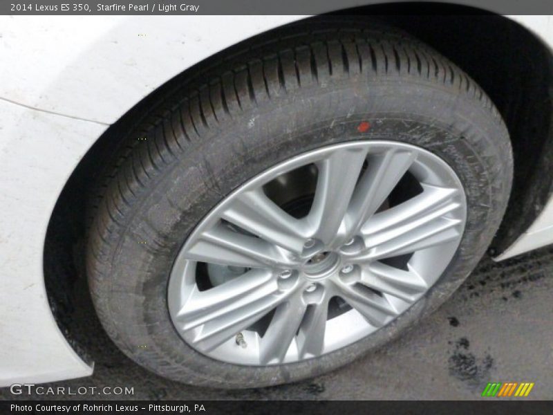 Starfire Pearl / Light Gray 2014 Lexus ES 350
