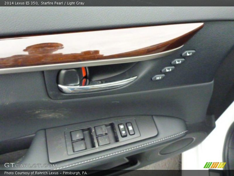 Starfire Pearl / Light Gray 2014 Lexus ES 350