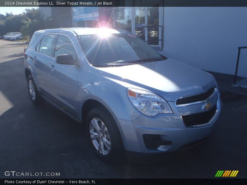 Silver Topaz Metallic / Jet Black 2014 Chevrolet Equinox LS