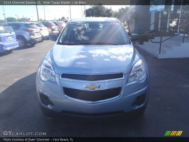 Silver Topaz Metallic / Jet Black 2014 Chevrolet Equinox LS