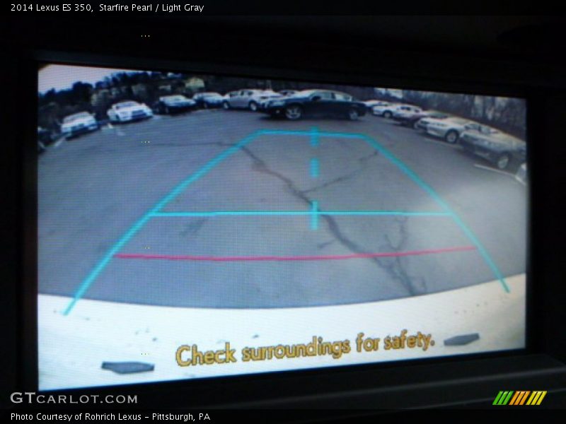 Starfire Pearl / Light Gray 2014 Lexus ES 350