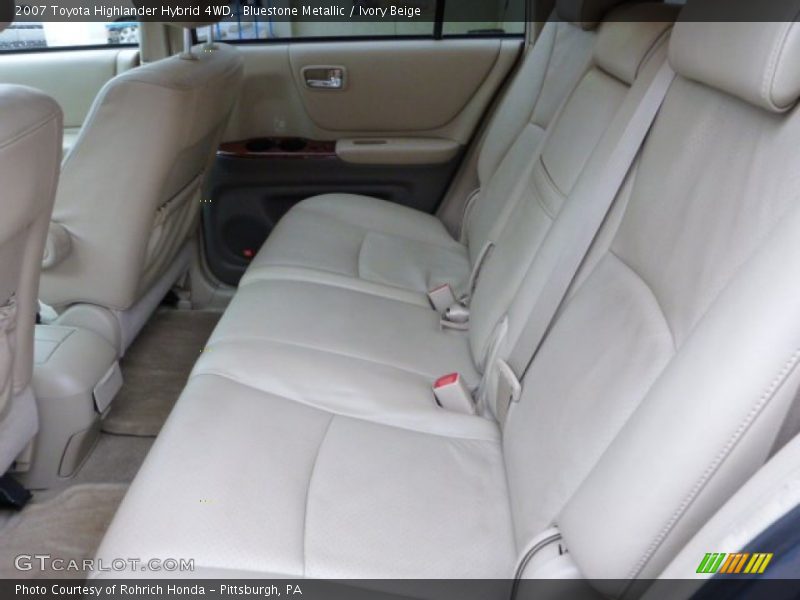 Bluestone Metallic / Ivory Beige 2007 Toyota Highlander Hybrid 4WD