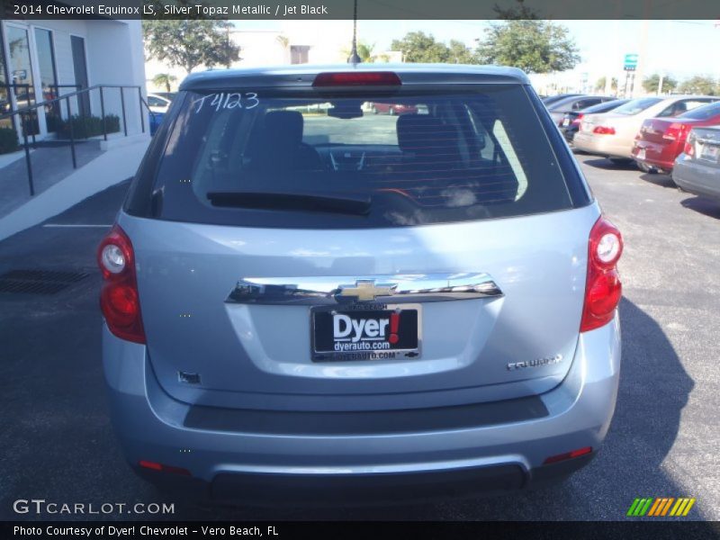 Silver Topaz Metallic / Jet Black 2014 Chevrolet Equinox LS