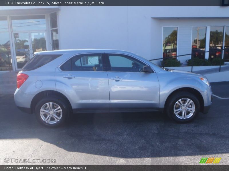Silver Topaz Metallic / Jet Black 2014 Chevrolet Equinox LS