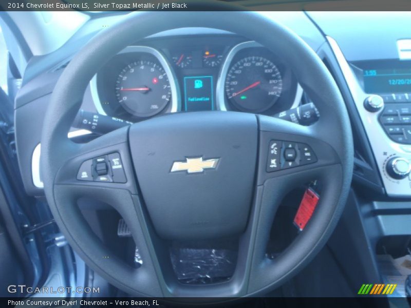 Silver Topaz Metallic / Jet Black 2014 Chevrolet Equinox LS