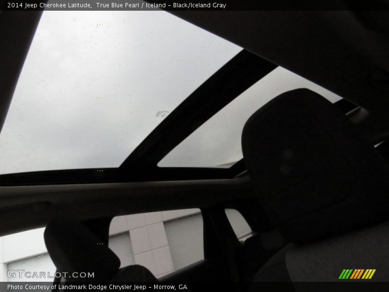 True Blue Pearl / Iceland - Black/Iceland Gray 2014 Jeep Cherokee Latitude