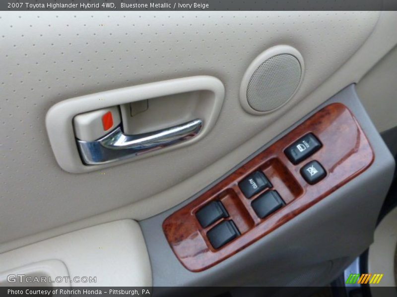 Bluestone Metallic / Ivory Beige 2007 Toyota Highlander Hybrid 4WD