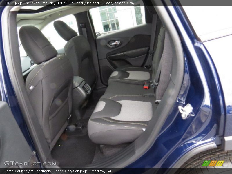 True Blue Pearl / Iceland - Black/Iceland Gray 2014 Jeep Cherokee Latitude