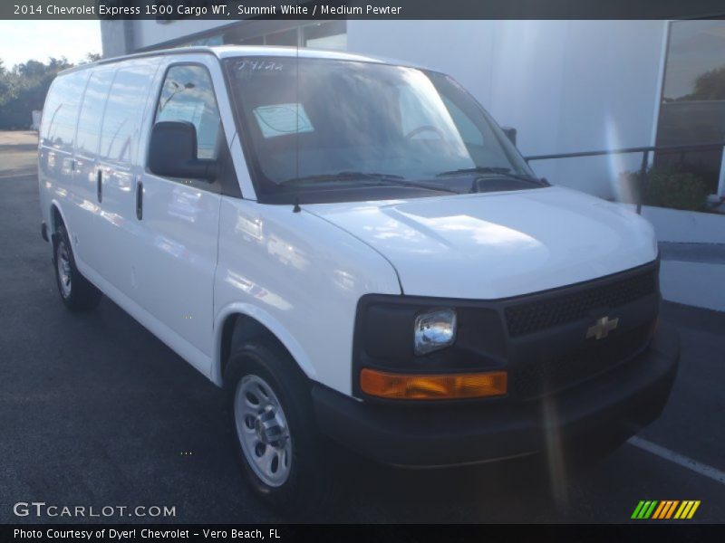 Summit White / Medium Pewter 2014 Chevrolet Express 1500 Cargo WT