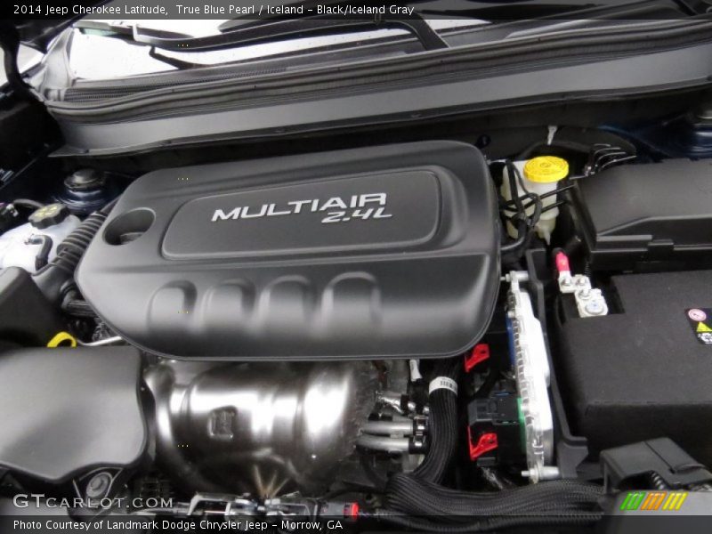 True Blue Pearl / Iceland - Black/Iceland Gray 2014 Jeep Cherokee Latitude