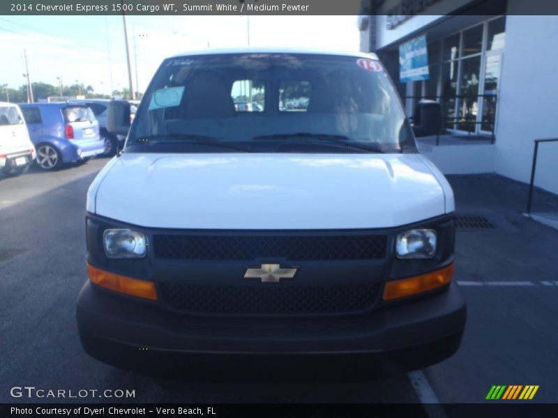 Summit White / Medium Pewter 2014 Chevrolet Express 1500 Cargo WT