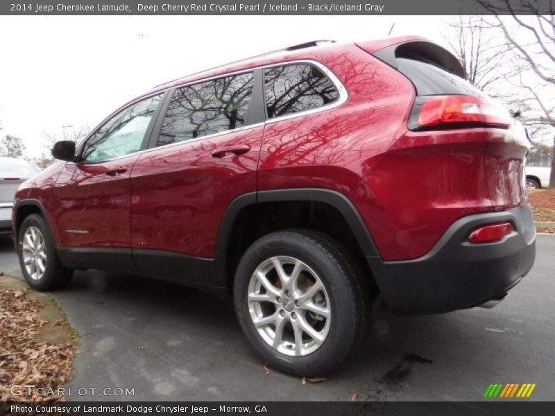 Deep Cherry Red Crystal Pearl / Iceland - Black/Iceland Gray 2014 Jeep Cherokee Latitude
