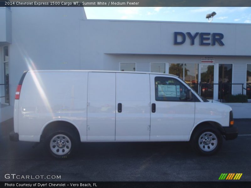 Summit White / Medium Pewter 2014 Chevrolet Express 1500 Cargo WT