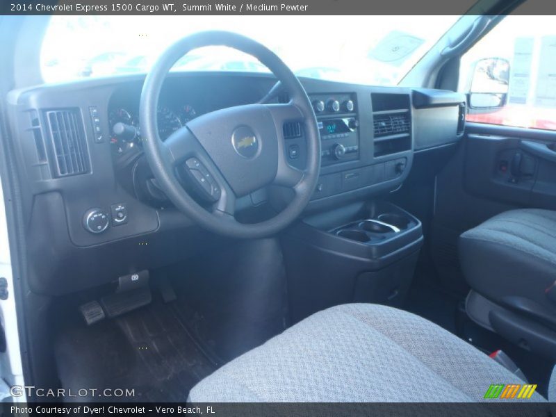 Summit White / Medium Pewter 2014 Chevrolet Express 1500 Cargo WT