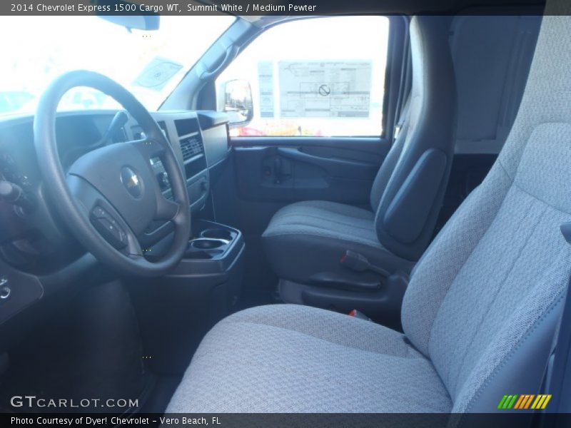Summit White / Medium Pewter 2014 Chevrolet Express 1500 Cargo WT