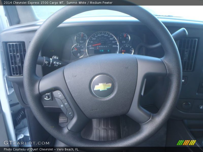 Summit White / Medium Pewter 2014 Chevrolet Express 1500 Cargo WT