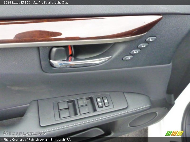 Starfire Pearl / Light Gray 2014 Lexus ES 350