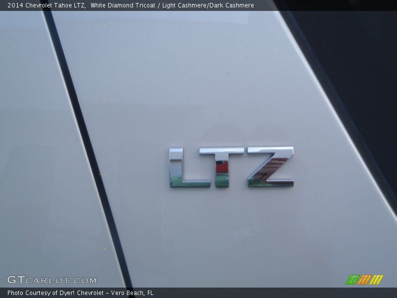 White Diamond Tricoat / Light Cashmere/Dark Cashmere 2014 Chevrolet Tahoe LTZ