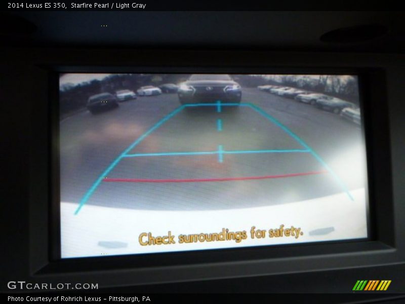 Starfire Pearl / Light Gray 2014 Lexus ES 350