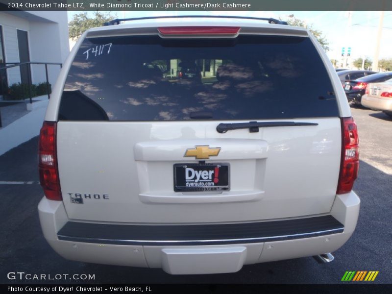 White Diamond Tricoat / Light Cashmere/Dark Cashmere 2014 Chevrolet Tahoe LTZ