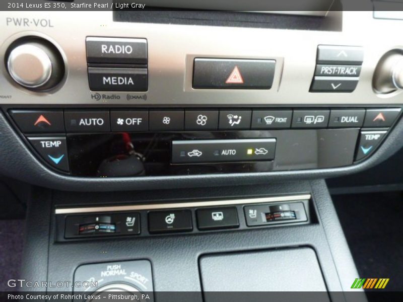 Starfire Pearl / Light Gray 2014 Lexus ES 350