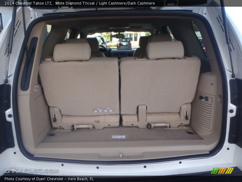 White Diamond Tricoat / Light Cashmere/Dark Cashmere 2014 Chevrolet Tahoe LTZ