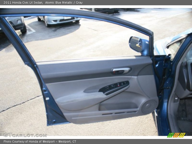 Atomic Blue Metallic / Gray 2011 Honda Civic LX Sedan