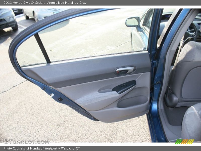 Atomic Blue Metallic / Gray 2011 Honda Civic LX Sedan