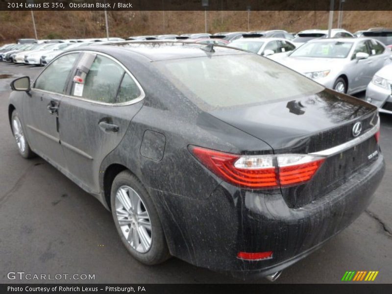 Obsidian Black / Black 2014 Lexus ES 350